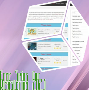 Free spins registration bonus casino