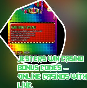 Jesters win casino bonus codes